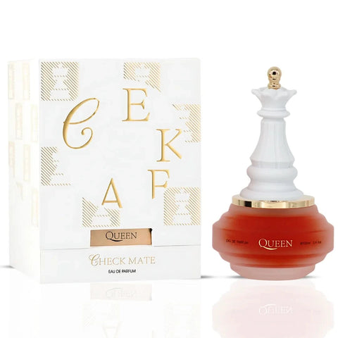 Armaf Checkmate collection featuring Black Knight, White Knight, King Check Mate, and Queen Check Mate Eau De Parfum sprays, 100ml.