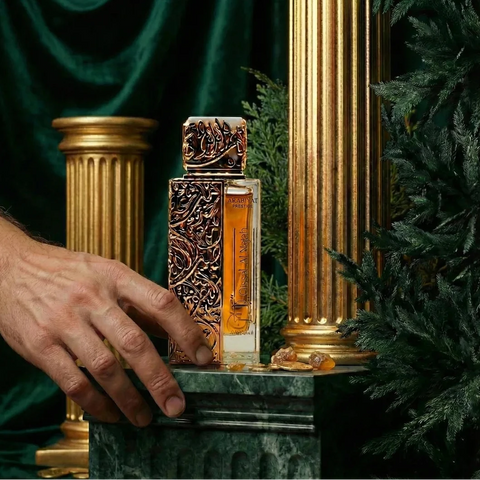 Arabiyat Prestige Qissat Al Najah Nedawi Eau de Parfum spray, 100ml, featuring elegant bottle design and luxurious fragrance.