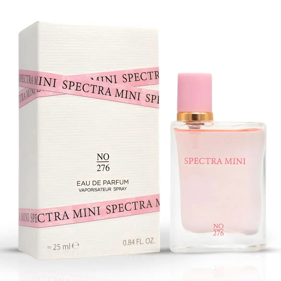 Spectra Mini No. 276 Eau De Parfum spray bottle, 25ml, with elegant design and clear fragrance label.