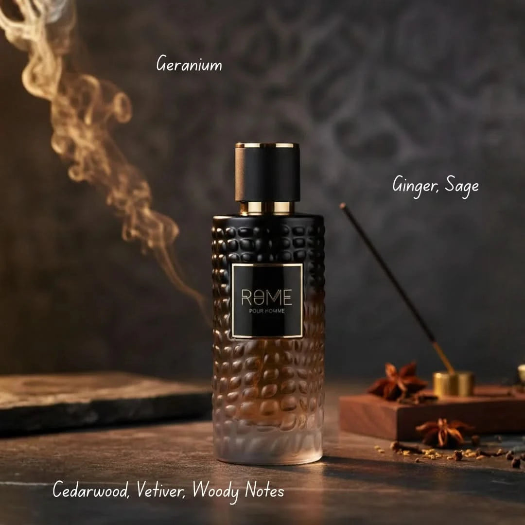 Rome Pour Homme by Mast Perfume 2-piece fragrance gift set with bottles and packaging visible in the image.