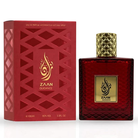 Aura Fragrances Zaan Black collection featuring Forest and Blue Eau De Parfum sprays in 100ml bottles by Intense Oud.