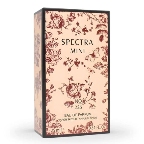 Spectra Mini No. 226 Eau De Parfum Spray 25ml, a sleek bottle of fragrance with a minimalist design.