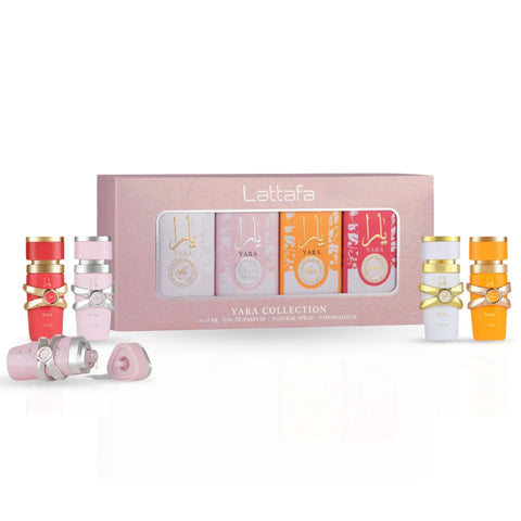Yara Eau De Parfum Gift Set Mini Collection (4 x 5ml) by Lattafa - Intense Oud