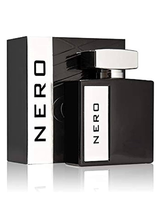 Nero EDP by Oud Elite, 100ml bottle of Eau De Parfum with elegant glass design and black branding details.