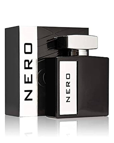 Nero EDP by Oud Elite, 100ml bottle of Eau De Parfum with elegant glass design and black branding details.