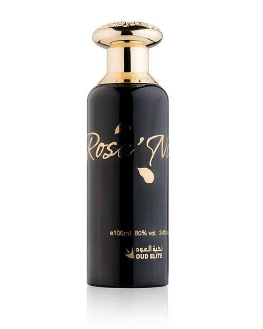 Oud Elite Rose Noir Eau de Parfum 100 ml – bottle with rose-themed packaging