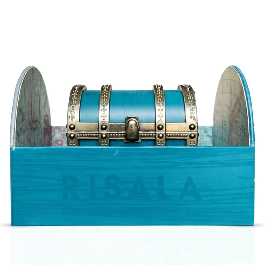 Elite Risala Emeralds of Atlantis Eau De Parfum spray 100ml bottle with elegant packaging and a luxurious design.