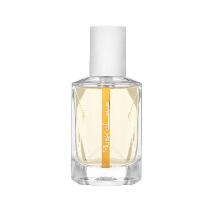 Rasasi 3-piece unisex EDP bundle including Musk Hareer, Sharqi, and Naqaya, displayed with bottles and packaging.