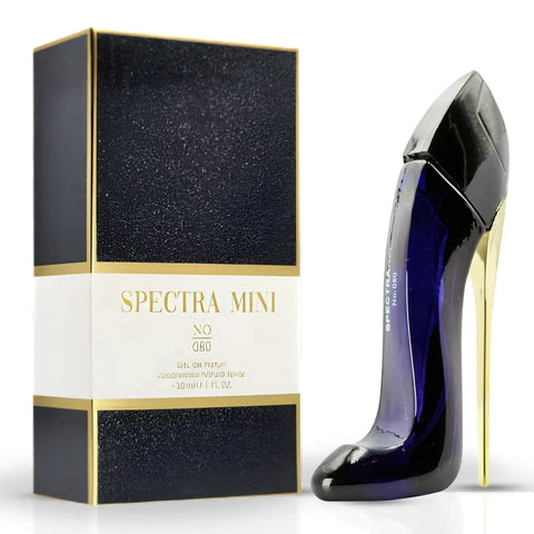 Spectra Mini No. 080 Eau De Parfum spray 30ml bottle, sleek design, showcasing the elegant perfume packaging.