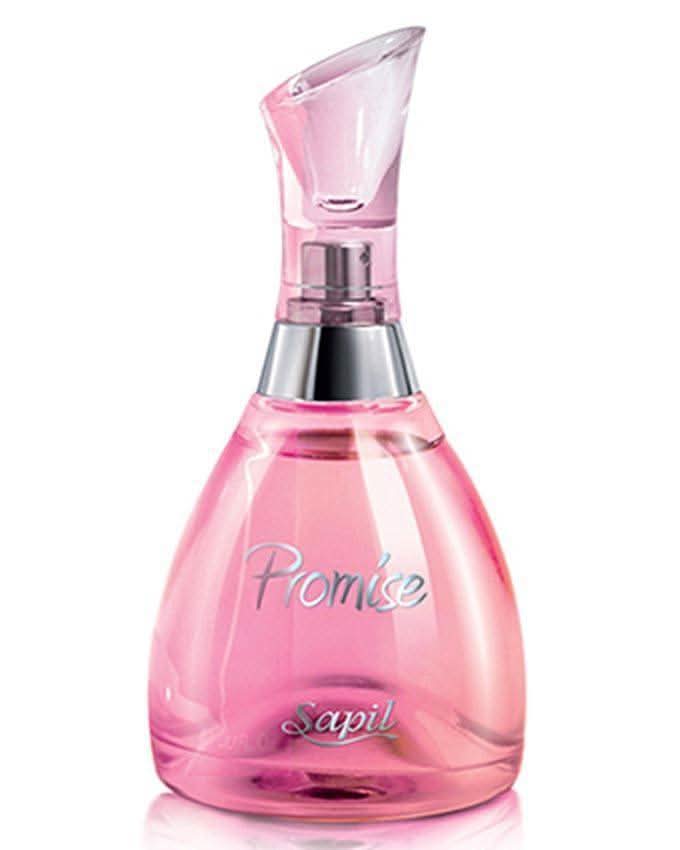 Sapil Promise for Women EDP 100ml bottle with velvet pouch, elegant perfume packaging and luxurious presentation.