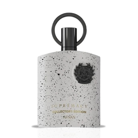 Afnan Supremacy Collector's Edition Pour Homme Eau De Parfum spray bottle, 100ml, with elegant packaging and branding.