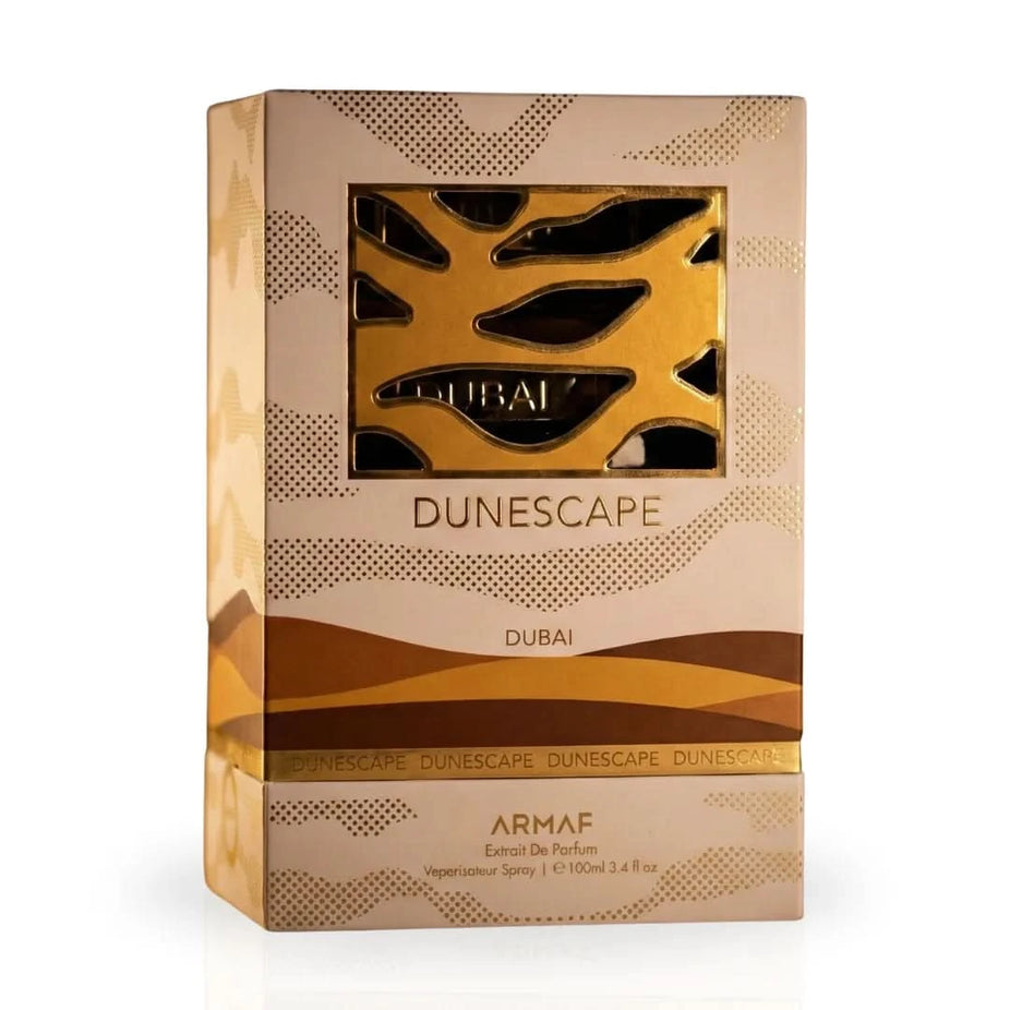 Armaf Dunescape Eau de Parfum spray 100ML bottle, featuring sleek design and elegant packaging.