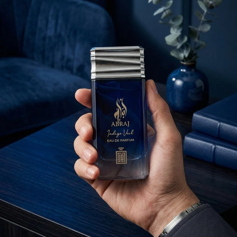 Abraj Indigo Veil Eau De Parfum Spray 100ml (3.4 oz) By Aura Fragrances - Intense Oud