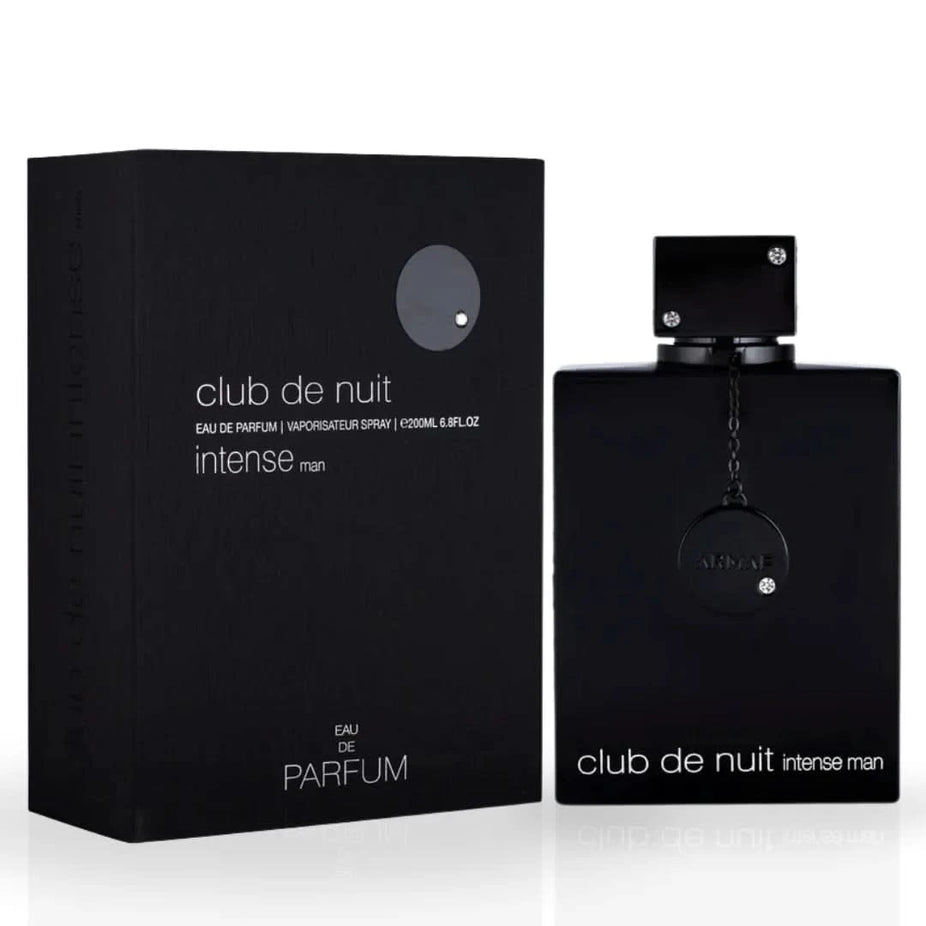 Armaf Club De Nuit Intense Man and Iconic Eau de Parfum spray bundle, 200ml each, featuring sleek bottles and elegant packaging.