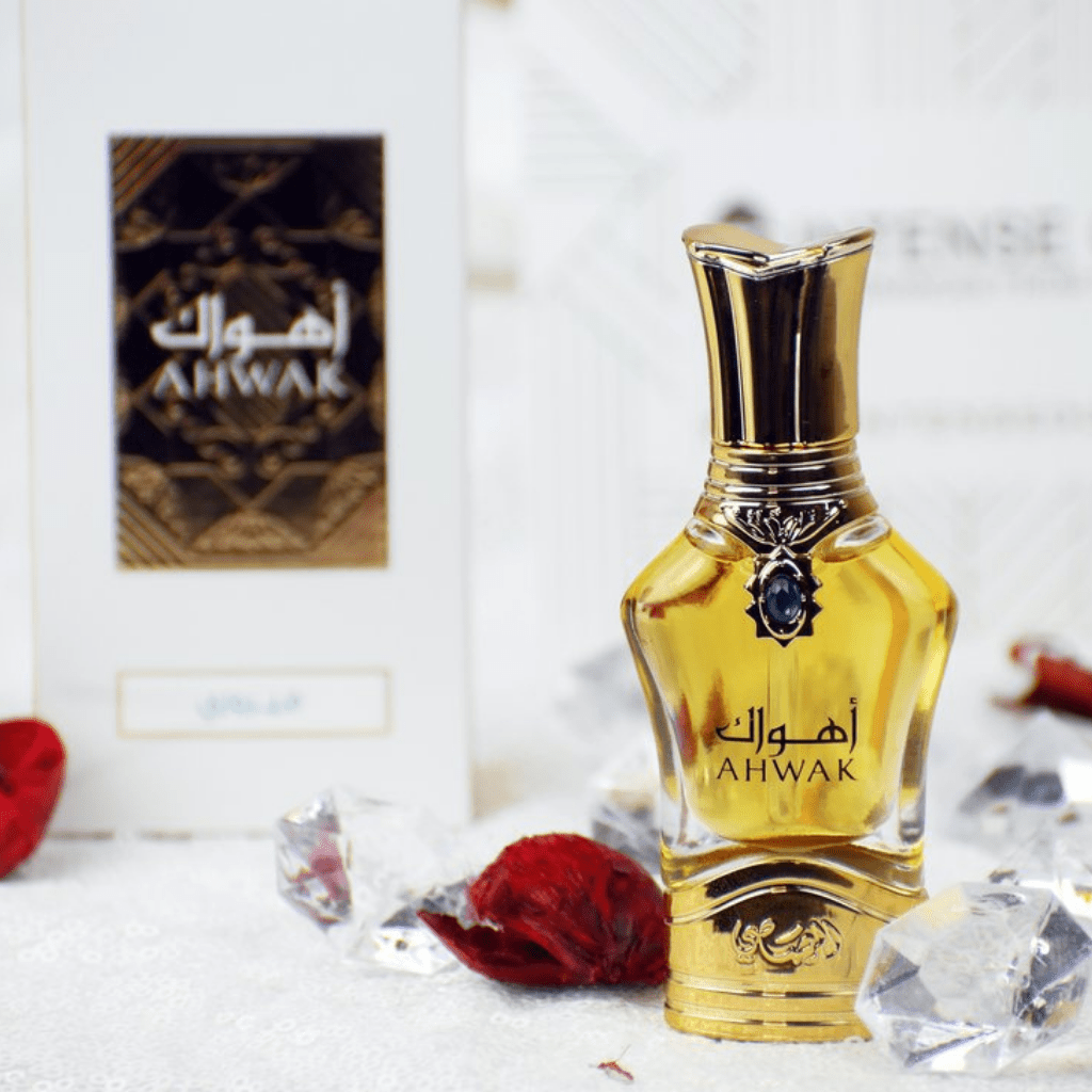 Rasasi Ahwak Al Fayrozy Concentrated Perfume Oil 15 ml – bottle and branding
