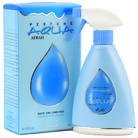 Rasasi Aqua Afrah air freshener 375 ml – bottle front