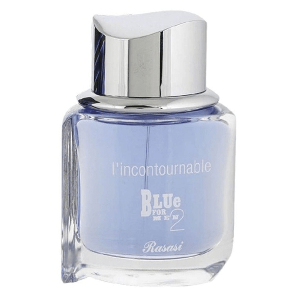 Rasasi Blue for Men 2 L'Incontournable perfume 75ml – bottle with blue packaging