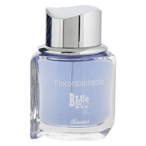 Rasasi Blue for Men 2 L'Incontournable perfume 75ml – bottle with blue packaging