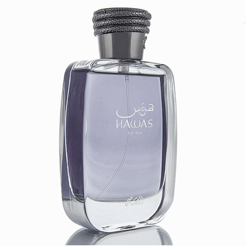 Rasasi Hawas for Men Eau de Parfum Spray 100ml bottle on a neutral background