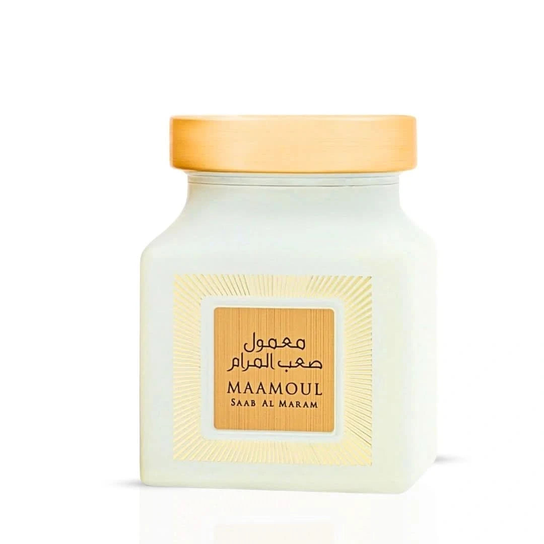 Rasasi Maamoul Saab Al Maram Bakhoor 150g in a decorative box