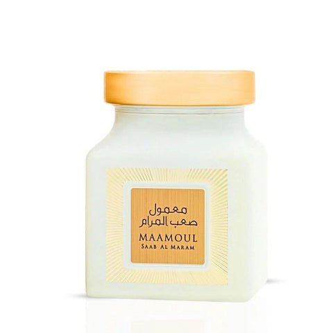 Rasasi Maamoul Saab Al Maram Bakhoor 150g in a decorative box