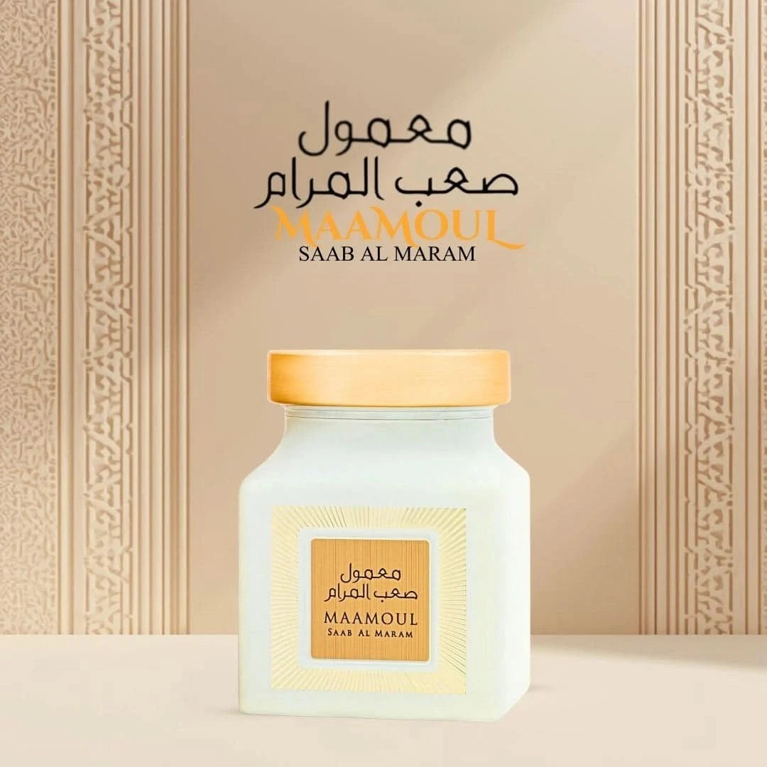Rasasi Maamoul Saab Al Maram Bakhoor 150g packaging box