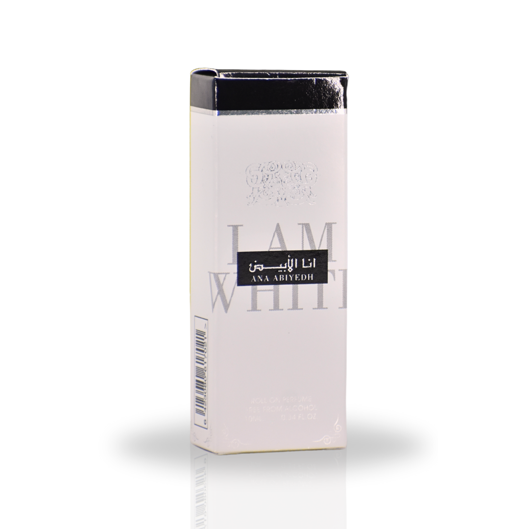 Ana Abiyedh Roll-On Perfume Oil - CPO 10ML (0.34OZ) By Ard Al Zaafaran | Long Lasting, Miniature Perfume Oil For Men & Women. (Pack Of 12) - Intense Oud
