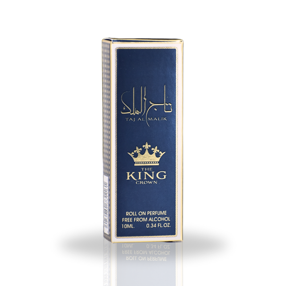 Taj AL Malik Ard Al Zaafaran concentrated perfume oil in a 10ml roll-on, long-lasting fragrance for men and women.