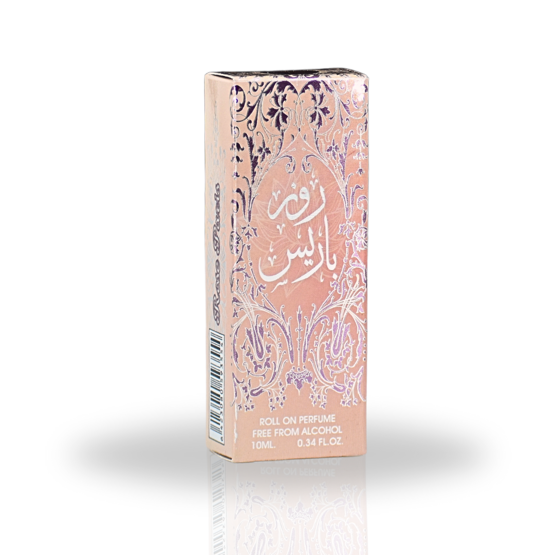 Rose Paris Roll-On Perfume Oil - CPO 10ML (0.34OZ) by Ard Al Zaafaran | Long Lasting, Miniature Perfume Oil For Men & Women. (Pack Of 6) - Intense Oud