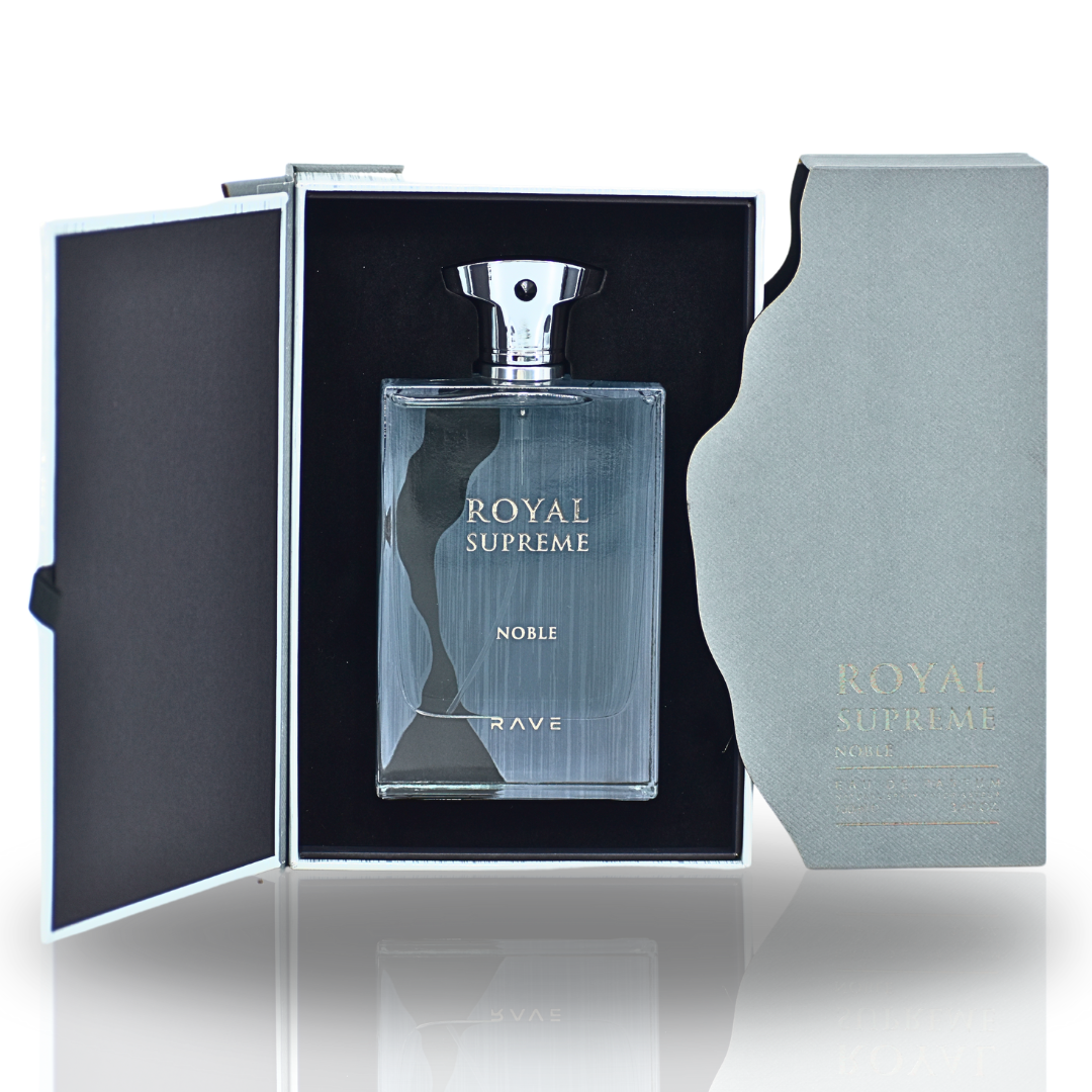 Royal Supreme Noble EDP Spray 100ML (3.4 OZ) by RAVE, Long Lasting Cologne, Perfume For Men & Women - Intense Oud