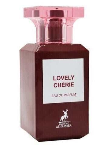 Lovely Cherie for Men and Women EDP 80ML (2.7Oz) By Maison Alhambra. (WITH VELVET POUCH) - Intense Oud