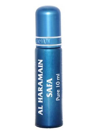 Al Haramain Safa Perfume Oil 10ml bottle, concentrated fragrance with elegant label, designed for luxurious scent application.
