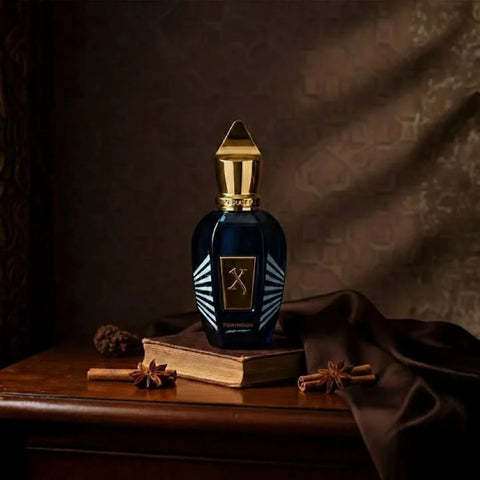 Torino 25 Eau de Parfum Spray by Xerjoff, 50ml bottle, elegant glass container with a sleek design and silver cap.
