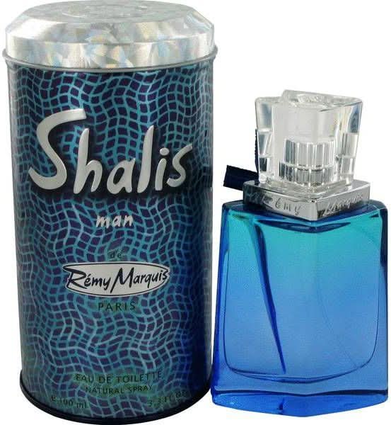 Remy Marquis Shalis for Men EDT 100ml bottle, showcasing the sleek parfum bottle with elegant design and branding.