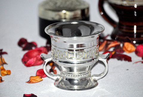 Arab Incense Bakhoor Burner - 4 inch silver by Intense Oud - Intense oud