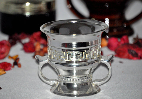 Arab Incense Bakhoor Burner - 4 inch silver by Intense Oud - Intense oud