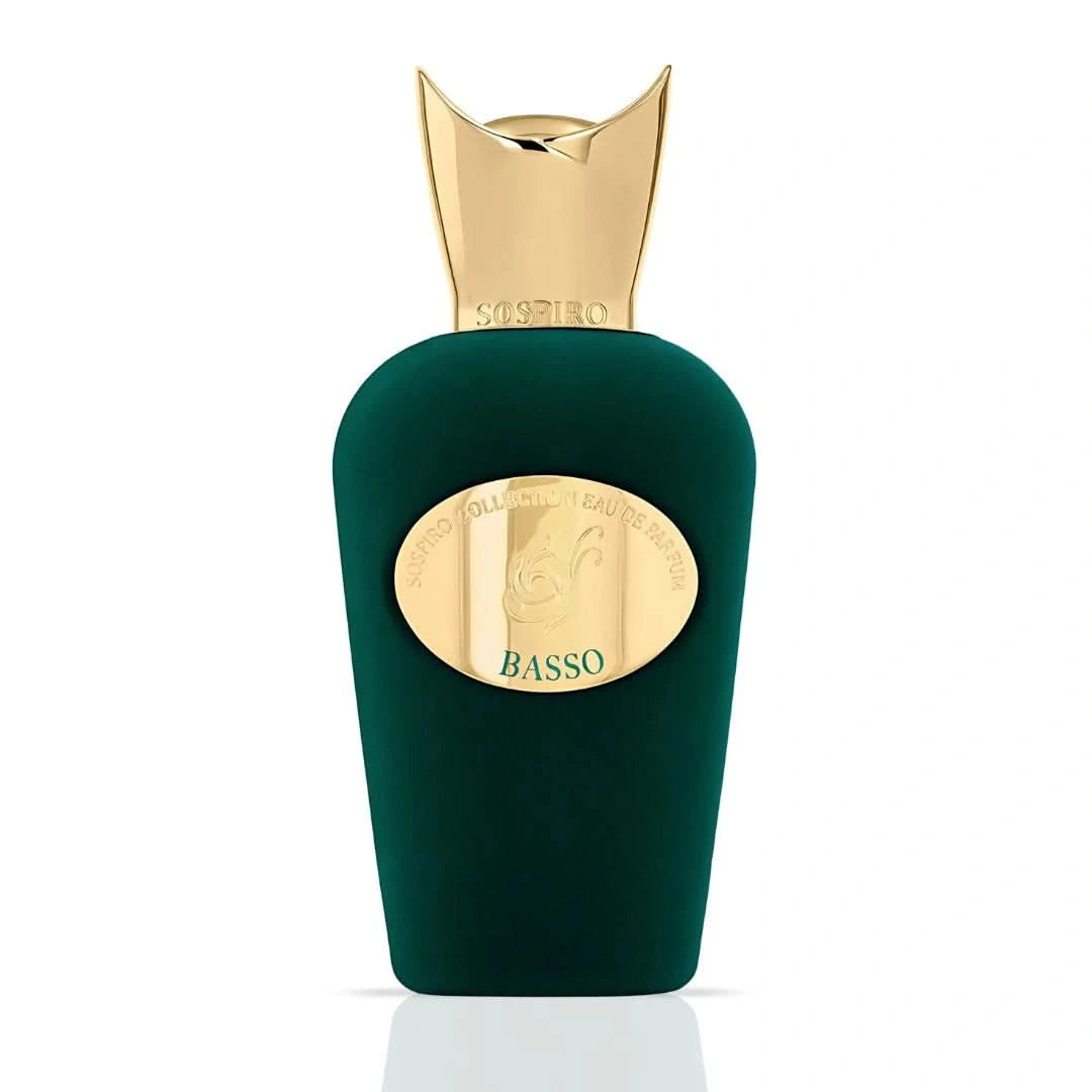 Basso by Sospiro Eau de Parfum 100 ml (3.4 oz) – glass bottle and box