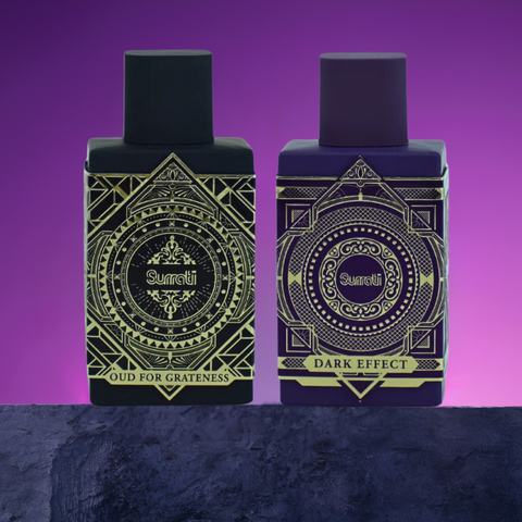 Surrati Dark Effect & Oud EDP spray 100ML bottle, exotic fragrance for men and women, luxurious parfum extrait de parfum.