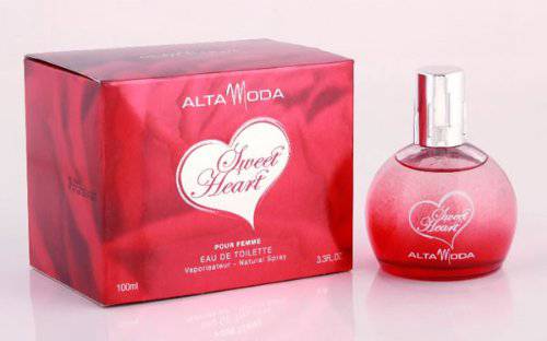 Sweet Heart for Women EDT- 100 ML (3.4 oz) by Alta Moda (BOTTLE WITH VELVET POUCH) - Intense oud