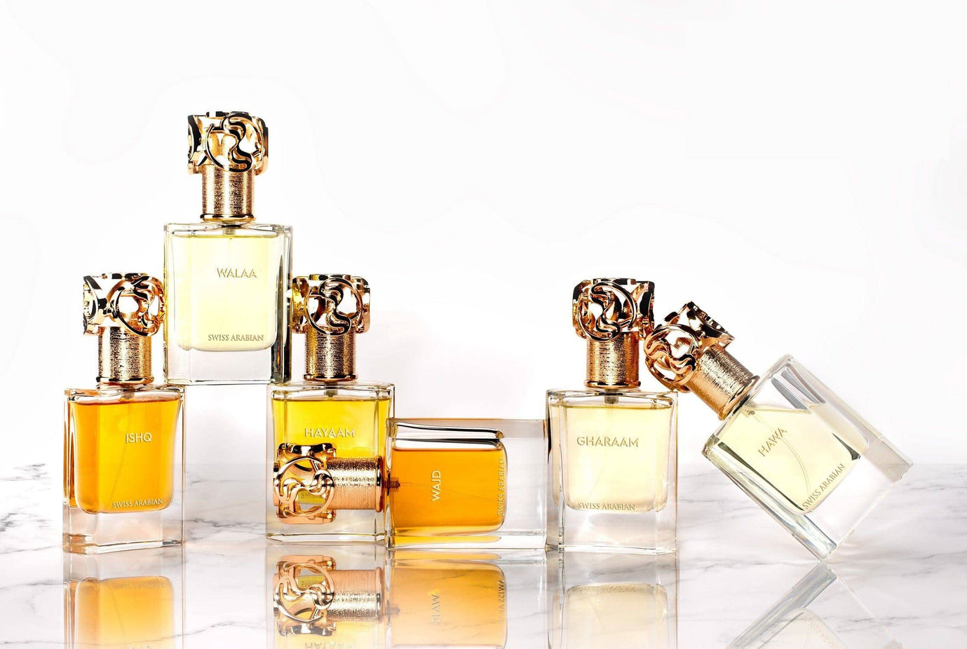 Swiss Arabian Walaa Waaw Series 50ML EDP Eau De Parfum bottle with elegant packaging and floral design.