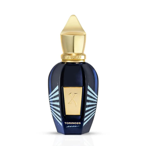 Torino 25 Xerjoff Eau de Parfum spray 50ml, elegant bottle showcasing the luxurious fragrance.