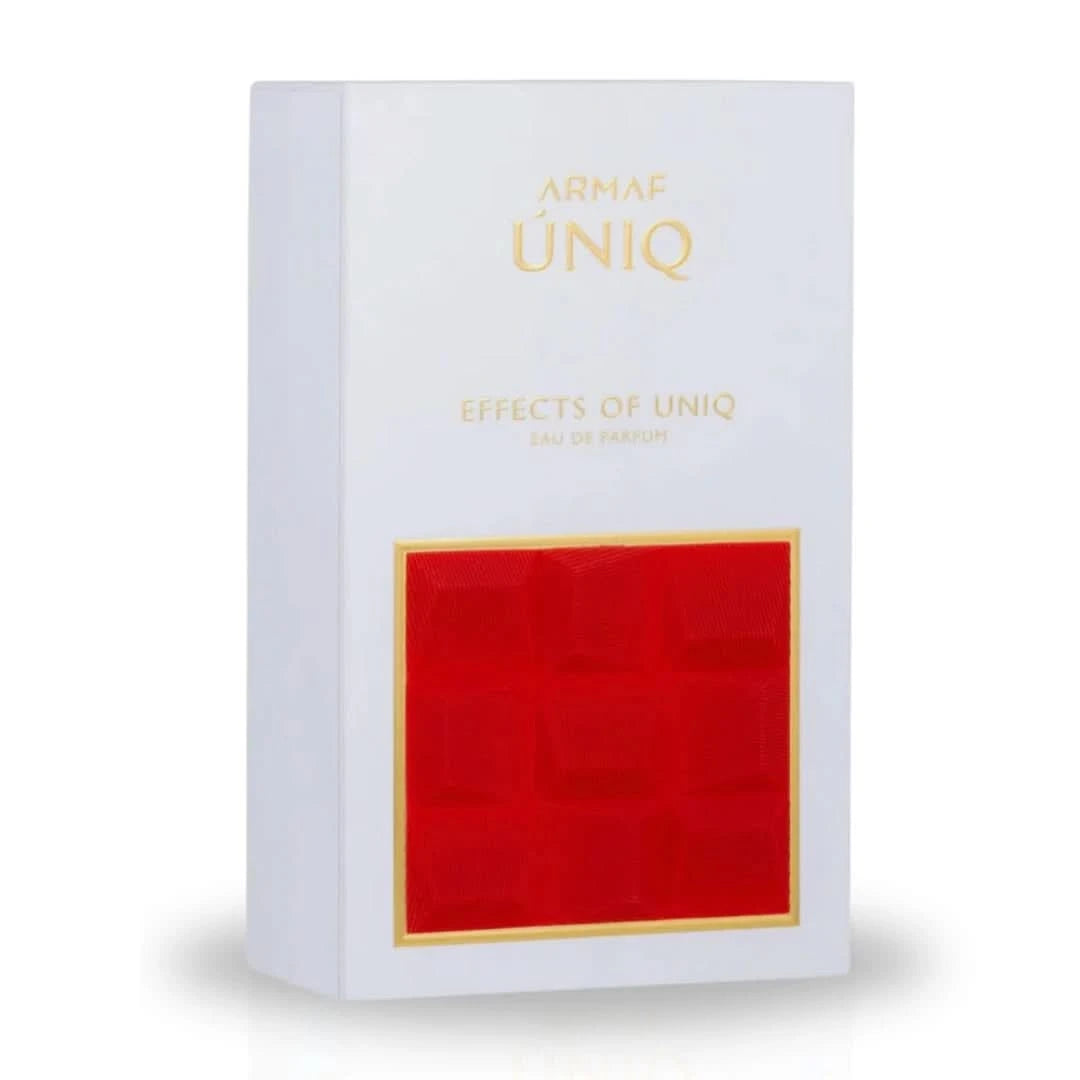 Armaf Uniq Eau De Parfum spray bottle, 100ml, with sleek design and elegant packaging for women.