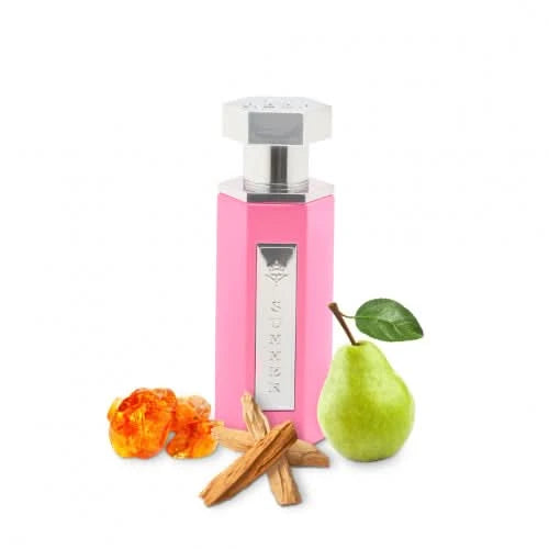 Set of three Reef Perfumes Summer EDP sprays in pink, yellow, and clear bottles, showcasing vibrant colors and elegant packaging.