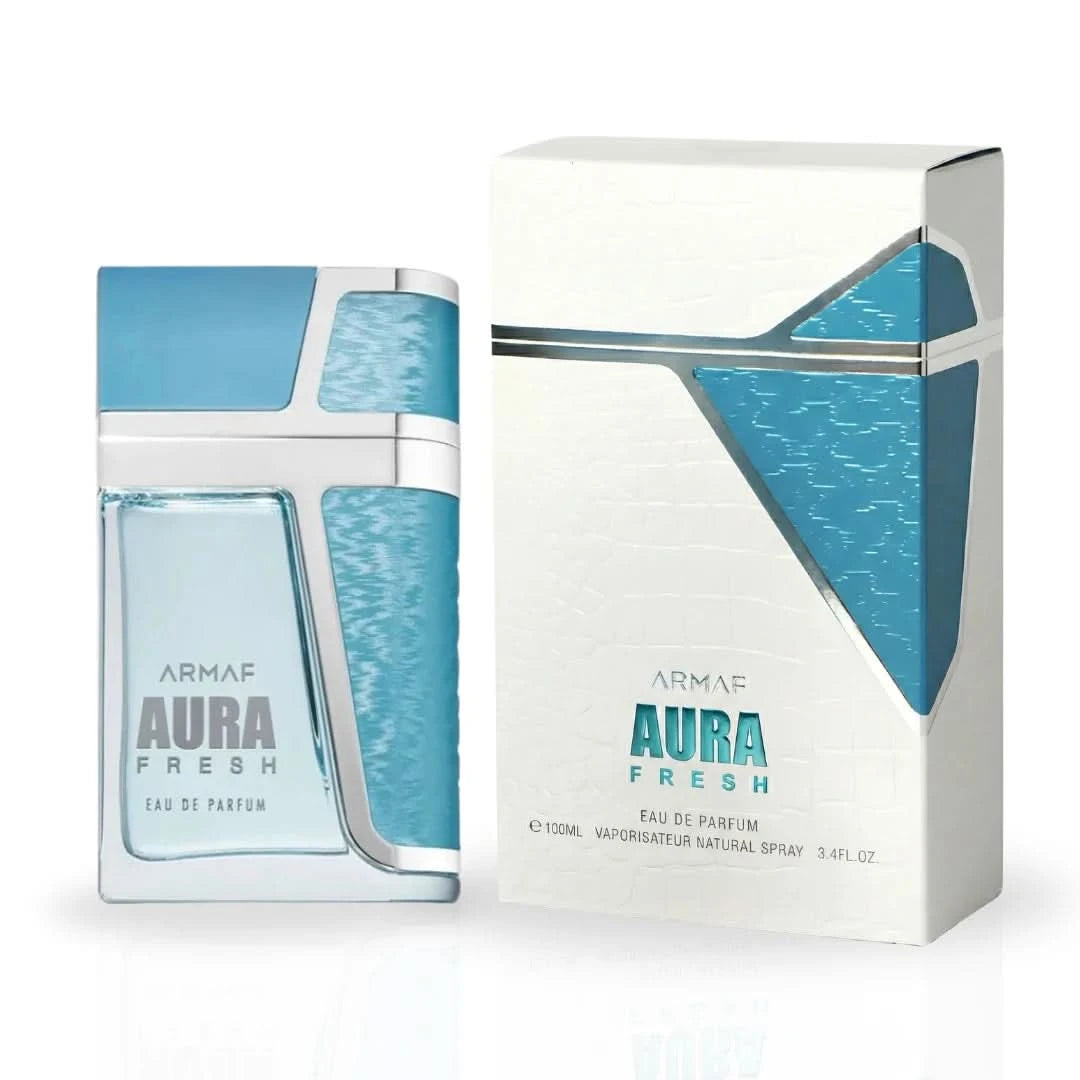 Armaf El Cielo & Aura Fresh Eau de Parfum bundle, 100ml each, featuring elegant bottles of scented sprays in a sleek package