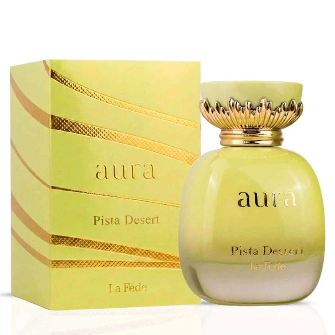 Khadlaj La Fede Aura Pista and Mango Splash perfume bundle featuring 100ml Eau de Parfum sprays with vibrant packaging.