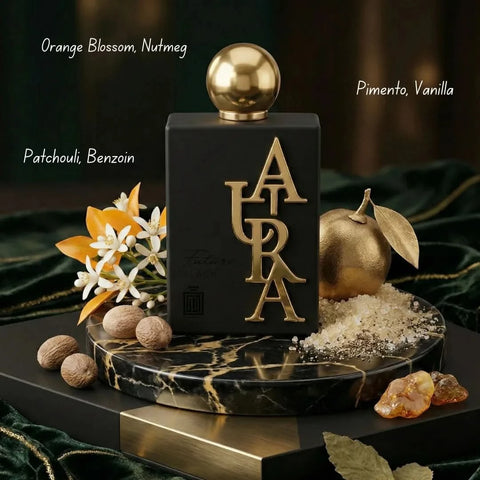 Aura Fragrances Future Blue and Future Black Eau De Parfum Spray bundle, 100ml each, featuring sleek bottle designs in the image.