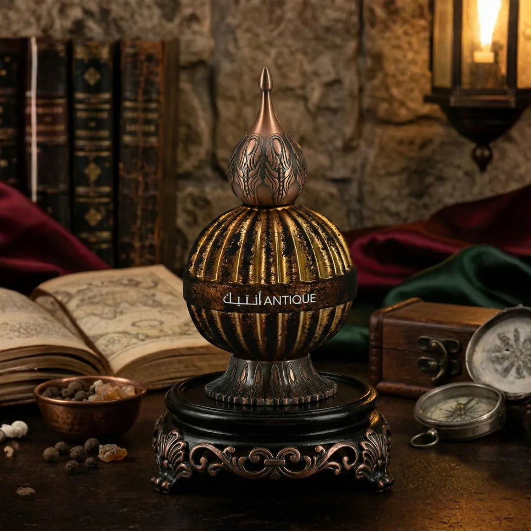 Antique Eau De Parfum 100ml (3.4 oz) Niche Emarati Perfumes By Lattafa (Velvet Pouch) - Intense Oud