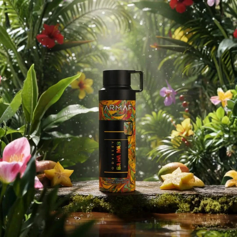 Odyssey Ba Ha Mas deodorant spray by Armaf, 200ml, featuring a sleek bottle with a modern design on a white background.