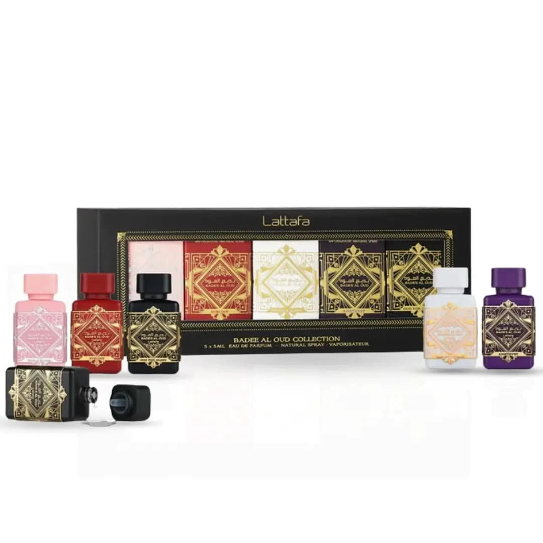 Bade'e Al Oud Eau De Parfum Gift Set Mini Collection (5 x 5ml) by Latt