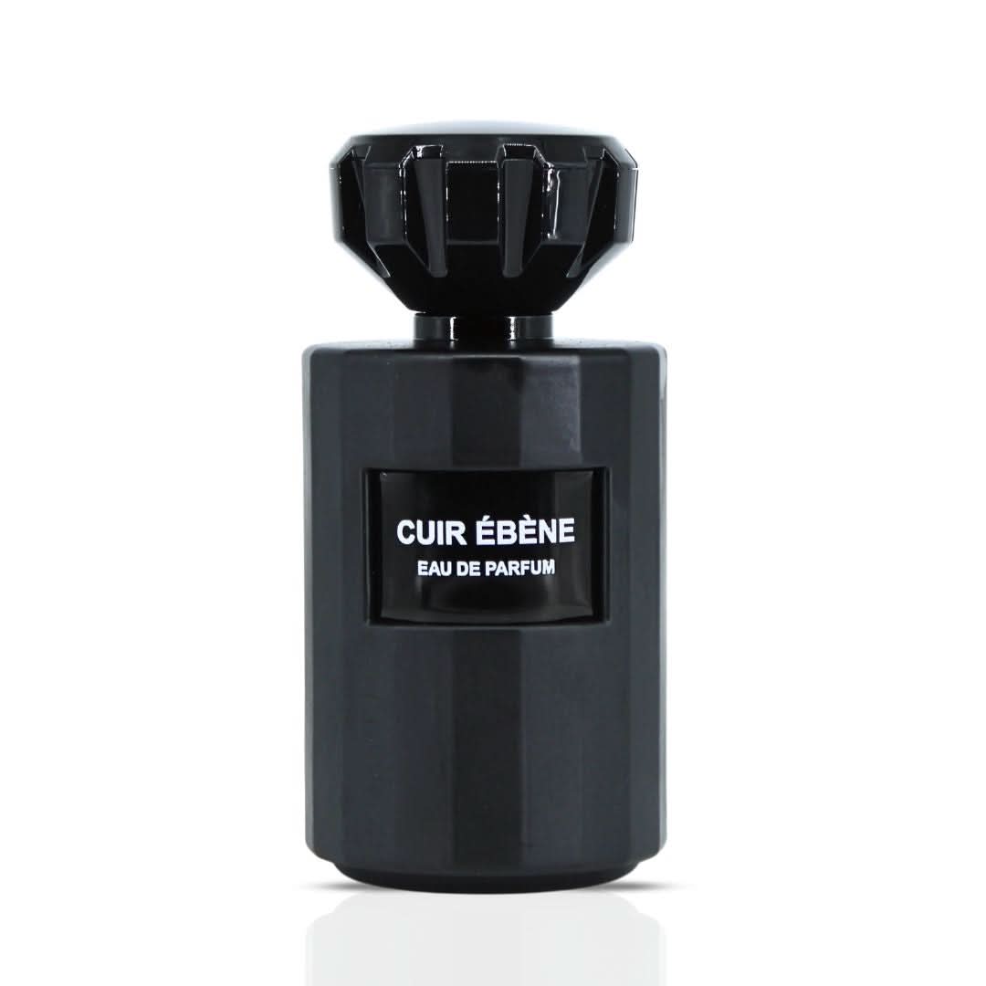 Vurv Cuir Ebene Eau de Parfum spray 100ml bottle, elegant fragrance packaging with luxurious leather-inspired design.